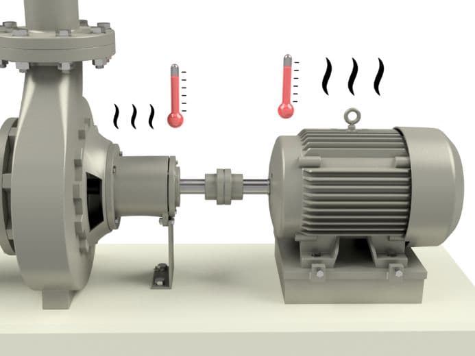 Alignement laser d'un groupe motopompe