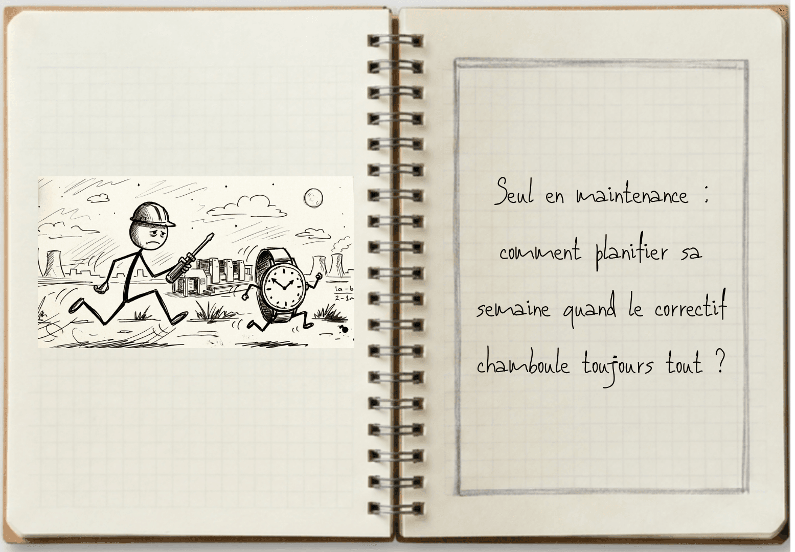 Seul en maintenance : comment planifier sa semaine quand le correctif chamboule toujours tout ?