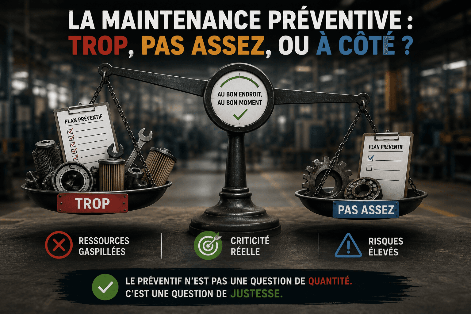La maintenance préventive : trop, pas assez, ou à côté ?