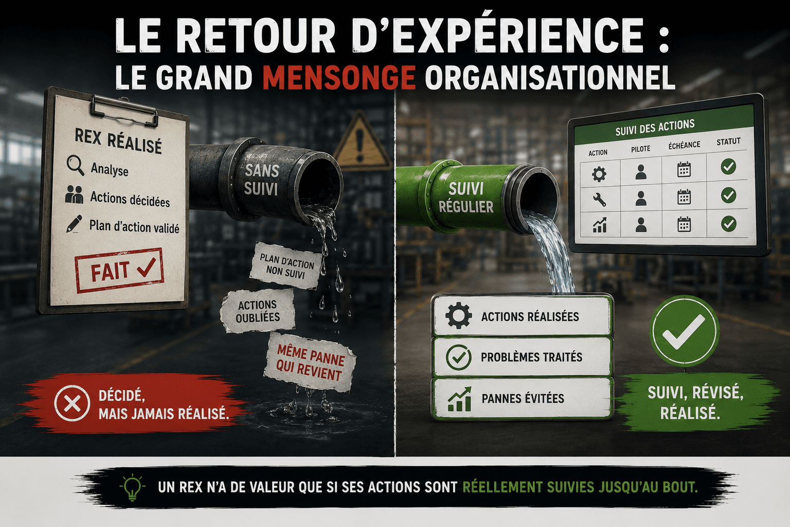 Le retour d'expérience :le grand mensonge organisationnel